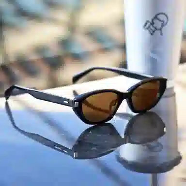 PRETTYALLUSION Retro Cat Eye Sunglasses