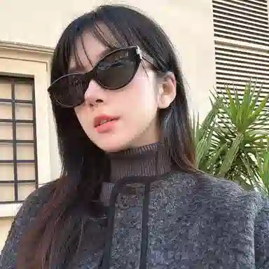 PRETTYALLUSION Cat Eye Sunglasses