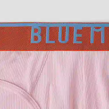 蓝内 抗菌透气舒适 弹力螺纹腰带内裤 男款 组合装