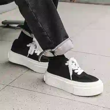 超纤皮 运动舒适 耐磨透气增高 低帮 生活休闲鞋