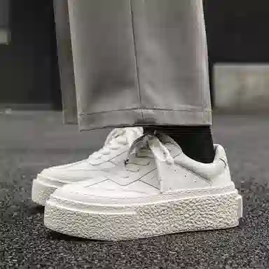 超纤皮 运动舒适 耐磨透气增高 低帮 生活休闲鞋