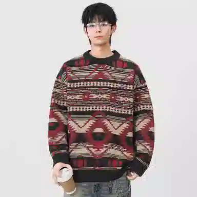 COLD MAPLE Youth Jacquard Knit Sweater