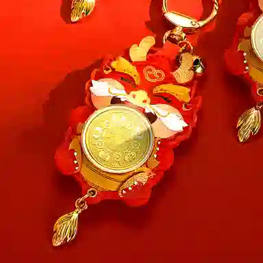 九乐 古钱纹 转盘 挂件 男女同款情侣款
