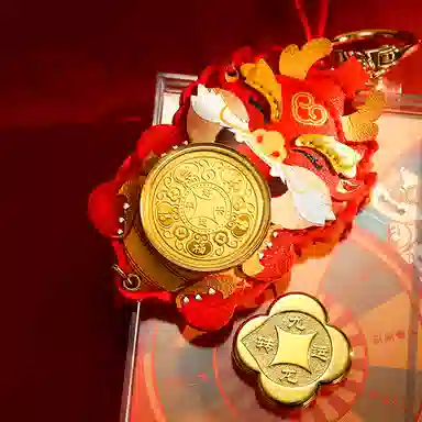九乐 古钱纹 转盘 挂件 男女同款情侣款