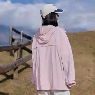 黑恐龙 夏季潮牌个性简约连帽皮肤衣休闲百搭宽松透气柔软轻薄亲肤户外出行运动防晒服 男女同款