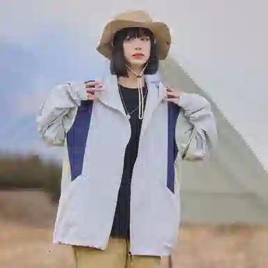 黑恐龙 户外运动出行百搭宽松简约舒适柔软透气防晒服 男女同款