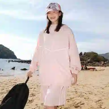 黑恐龙 潮牌户外运动休闲凉感舒适透气宽松百搭休闲防晒服 男女同款