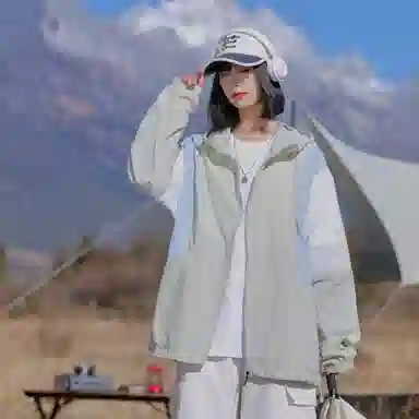 黑恐龙 户外运动出行百搭宽松简约舒适柔软透气防晒服 男女同款