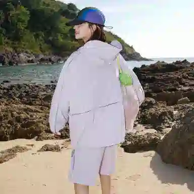 黑恐龙 潮牌户外运动休闲凉感舒适透气宽松百搭休闲防晒服 男女同款