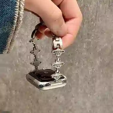 酷巴索 表带 苹果适用 金属材质 简约金属表带男女通用