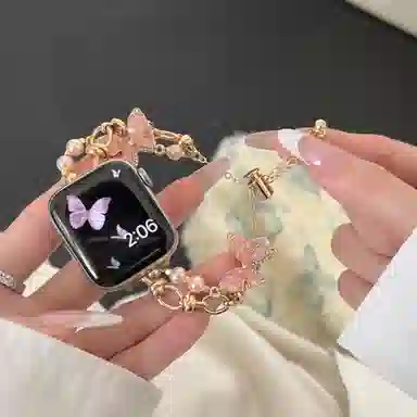 酷巴索 表带 苹果适用 金属材质 百搭金属表带男女同款