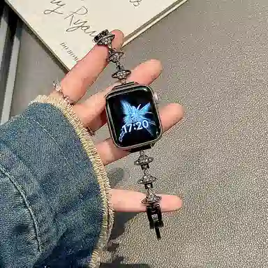酷巴索 表带 苹果适用 金属材质 简约金属表带男女通用