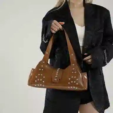 FCTOSSR Punk Studded PU Shoulder Bag