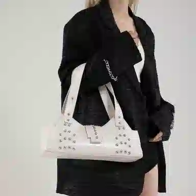 FCTOSSR Punk Studded PU Shoulder Bag