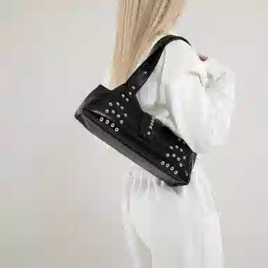 FCTOSSR Punk Studded PU Shoulder Bag