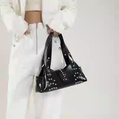 FCTOSSR Punk Studded PU Shoulder Bag