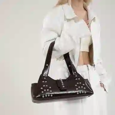 FCTOSSR Punk Studded PU Shoulder Bag