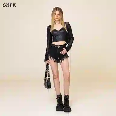 SMFK Wild World Cardigan Black