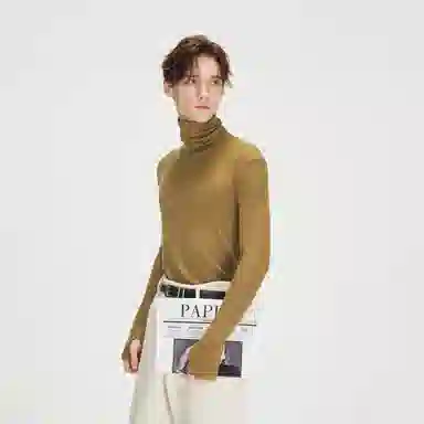 COKEIN FW25 Basic Wool Turtleneck Tee