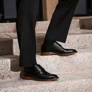 Desai Brogue Oxford Black