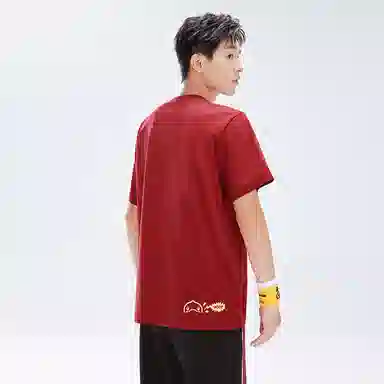 KUMPOO x B.Duck Letter Pattern T-Shirt Red