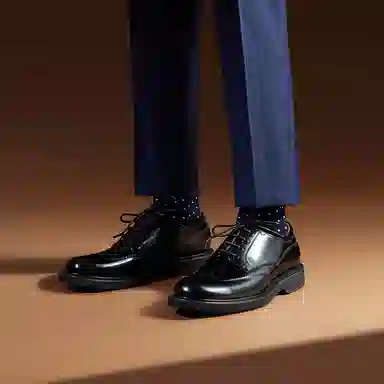 Thom Wills Derby Shoes Black