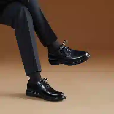 Thom Wills Derby Shoes Black