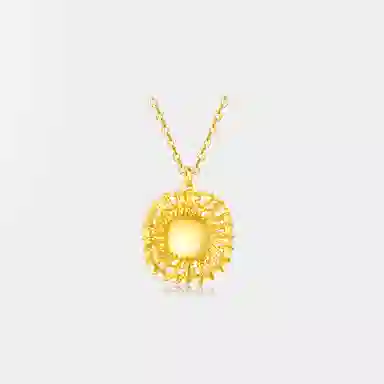 曼卡龙 几何造型简约风格时尚百搭可调节 倒模工艺 足金 按克计价 黄金项链 女款