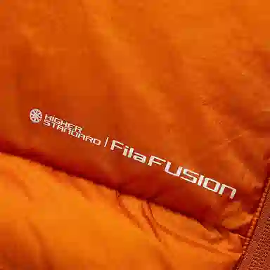 FILA Fusion Down Jacket Dark Clay Orange