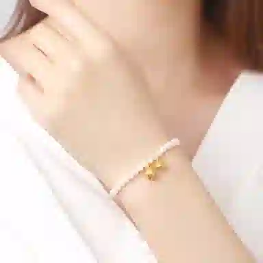 佐卡伊 两世欢莲蓬个性设计 淡水珍珠 手串 女款