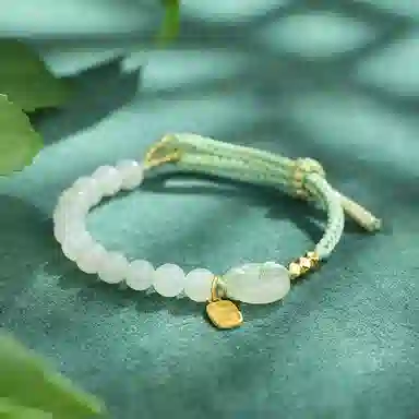 佐卡伊 平安扣 和田玉 手串 女款 白玉