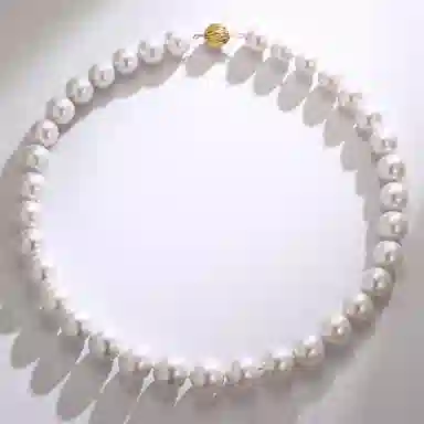 佐卡伊 大颗纯色全珠锁骨链 淡水珍珠 项链 女款