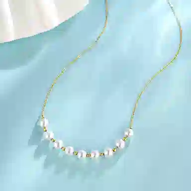佐卡伊 锁骨微笑 海水珍珠 项链