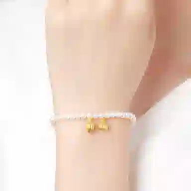 佐卡伊 两世欢莲蓬个性设计 淡水珍珠 手串 女款