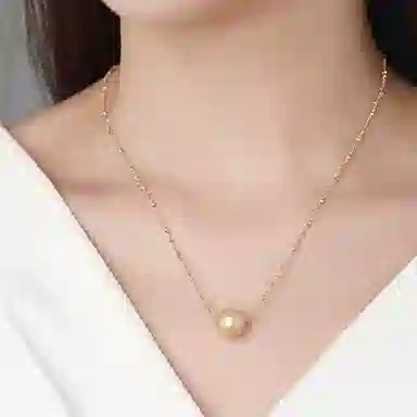 佐卡伊 一见倾心单颗吊坠 海水珍珠 项链