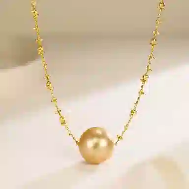 佐卡伊 一见倾心单颗吊坠 海水珍珠 项链