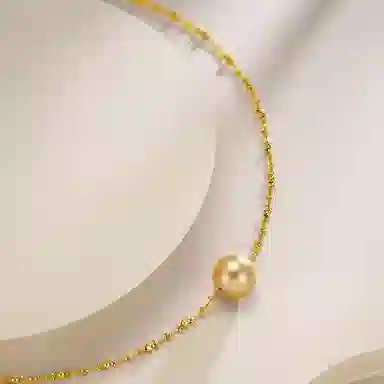 佐卡伊 一见倾心单颗吊坠 海水珍珠 项链