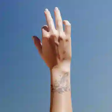 猎己  星语花羽草本纹身贴 防水防汗不反光手臂胸前小腿小众男女