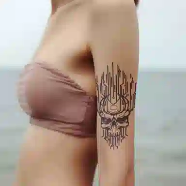 猎己  科技之魂草本纹身贴 防水防汗不反光手臂胸前小腿小众男女