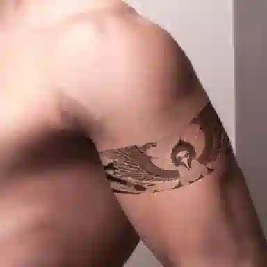 饰田   象雄大鹏草本防水纹身贴 持久高级性感情侣半永久超酷男女