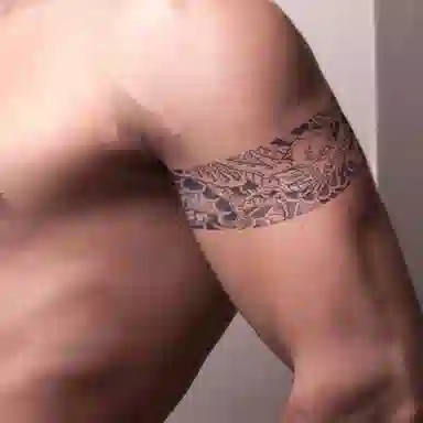 饰田  云中龙草本防水纹身贴 持久高级性感超酷臂环