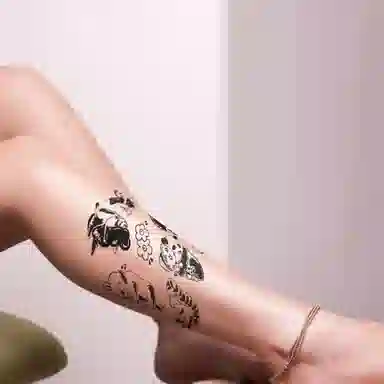 饰田  酣睡时光纹身贴