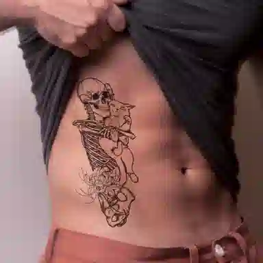 饰田  温暖的灵魂草本防水纹身贴 持久高级性感