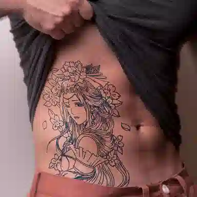 饰田  花神现身草本防水纹身贴 持久