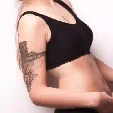饰田  丛林惊鳄纹身贴 草本防水