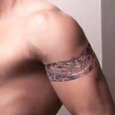 饰田  怪变猎刀草本防水纹身贴 半永久超酷臂环