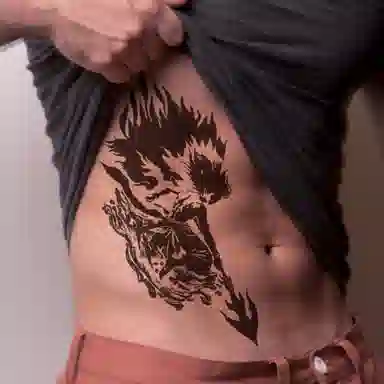 饰田  驭火哪吒草本防水纹身贴 持久高级性感情侣半永久超酷男女