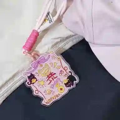 饰田原创发财妙妙喵亚克力小镜子梳妆镜女随身便携旅行必备外出补妆化妆镜