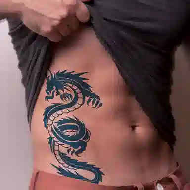 饰田  龙歌草本防水纹身贴 超酷大花臂