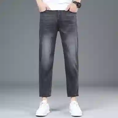 宝米卡 直筒舒适透气牛仔裤 男款